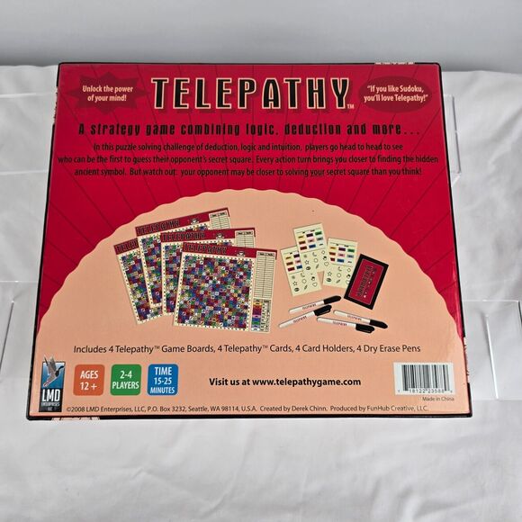 Telepathy Strategy Game Logic Deduction Unlock the Power of Your Mind! 2008 - Picture 14 of 15